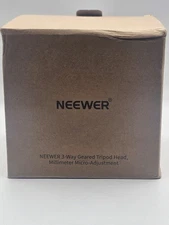 Neewer TH15 3-Way Geared Tripod Head 360° Pan Tilt Arca QR Plate Micro Adjust