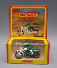 MATCHBOX SF-33 POLIZEI MOTORCYCLE GREEN *GERMAN WINDOW BOX* MINT