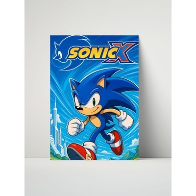 Sonic X    Speed Rush  8x10 Metal Print