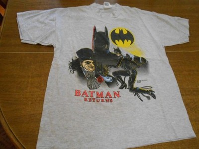 Vintage 90s 1991 Batman Returns Men s T Shirt Large SSI Tag USA