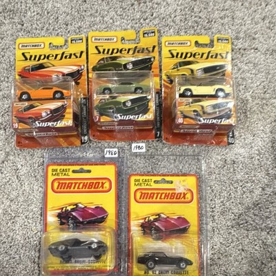 Matchbox Superfast 1:64 Diecast Car Lot Camaro Z28 1969 Camaro No.62 Vette