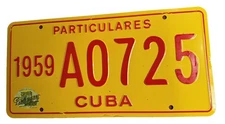 Cuba Decorative License Plate