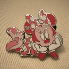 Disney Minnie Mouse Pink Enamel Pin Single