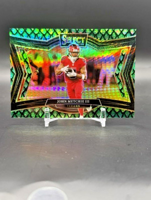 2024 Panini Select John Metchie III Dragon Scale Prizm/70 Texans Field Level SSP