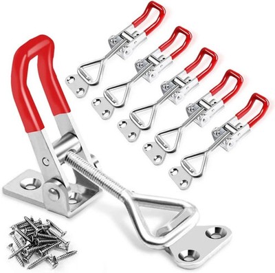 6 Pack Adjustable Toggle Latch Clamp Quick Release Pull Latch for Tool Box