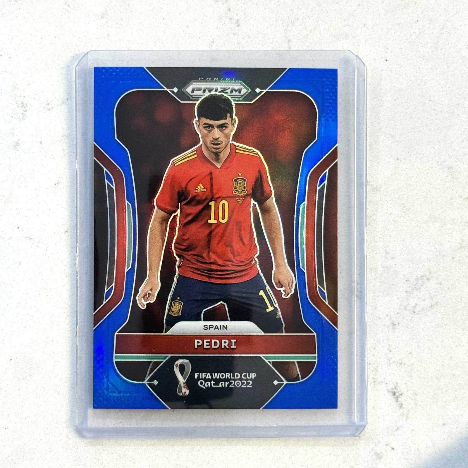 2022 Panini Prizm World Cup Pedri Blue Prizm /299