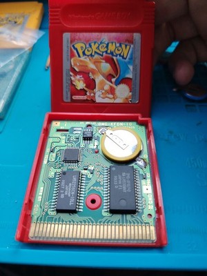 Pokémon Rote Version Game Boy Cartridge GBC GBA Nintendo gereinigt mit neuer Batterie!