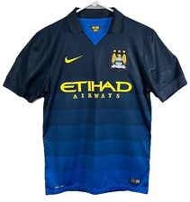 Manchester City 2014/2015 Football Soccer Shirt Jersey Away Nike Mens Small