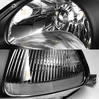 Purchase 06-09 Honda Civic JDM Black Housing Clear Lens Amber Reflector