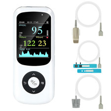 Rechargeable Handheld Pulse Oximeter Overnight Continuous Monitoring Health Spo2