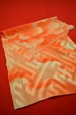 Vintage Japanese Silk Kimono Fabric Textile Remnant Craft Material 22"/CG81/45