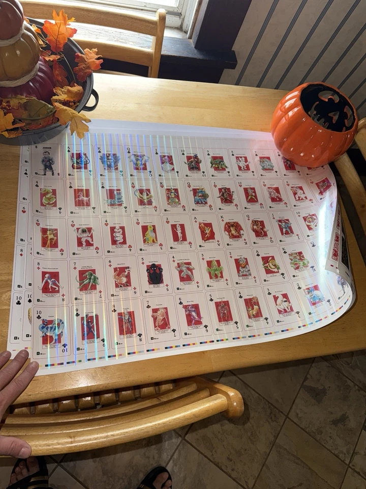 MetaZoo RARE HOLO Uncut Playing Card Sheet Cryptid Nation GILDED sheet - 4 Sheet - Image 3 of 4