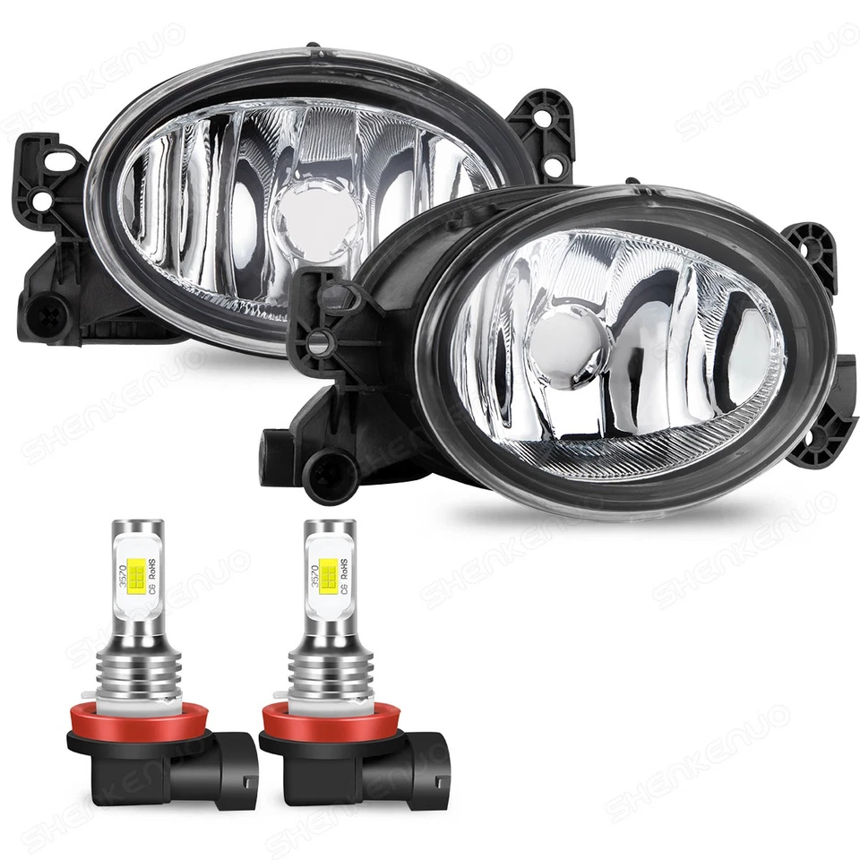 Juego de luces antiniebla delanteras para Mercedes Benz ML350 2008-2011 C300 2006-2011 con bombilla Foto 3 de 4