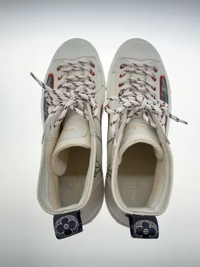 LOUIS VUITTON / High-Top Sneakers / US7 / WHT / TATTOO FOREVER