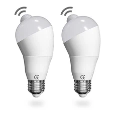 Aluxcia E26 PIR Motion Sensor LED Bulb, E26 Medium Base Motion Detector Light...