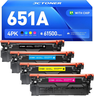 651A Toner Cartridge for HP LaserJet Enterprise CE340A CE341A CE342A CE343A M775