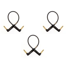 Mogami Gold Patch Cable with Right Angle Connectors?10" 3-Pack