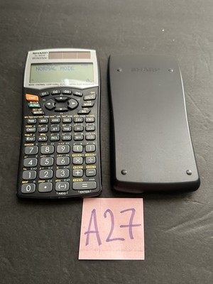 Sharp EL-W516 Write View Scientific Calculator  Solar Working With Hard Case
