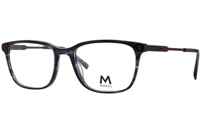 Morel Nomad 40197N GR12 Eyeglasses Men's Grey/Red Full Rim Rectangle Shape 56mm
