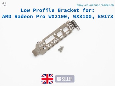 Low Profile Halterung für AMD Radeon Pro WX2100 WX 3100 wx3100 E9173 Grafikkarte