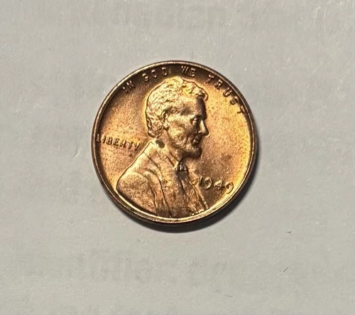 US Coins   1949-P Lincoln Cent AU
