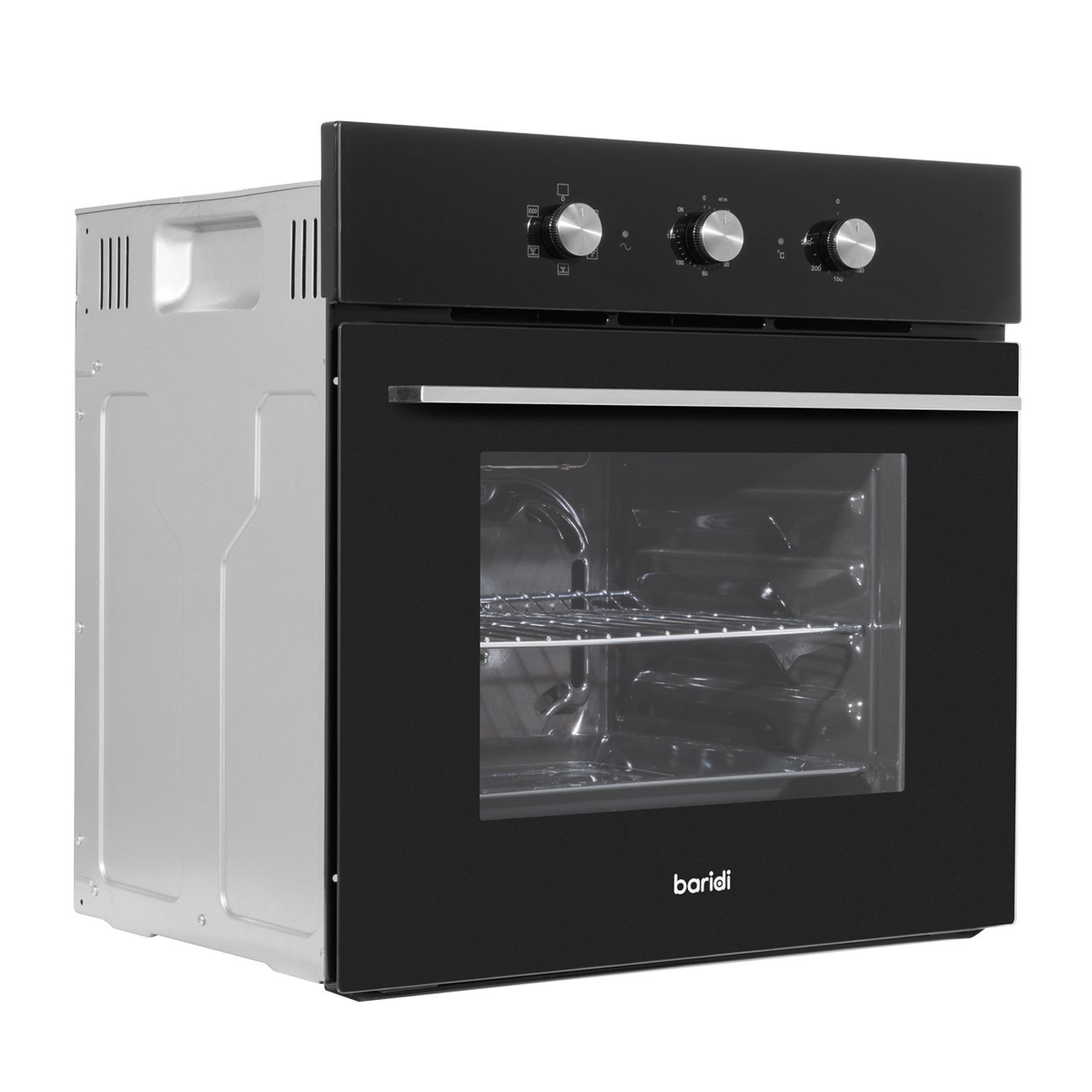 Baridi Built-In 5-Function Fan Assisted Oven 60cm, 55L Capacity - Black - DH110 - Image 2