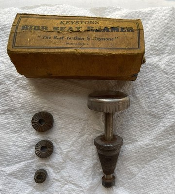Vintage Keystone Bibb Seat Reamer Tool Kit w/Box & Cutters Plumbing USA