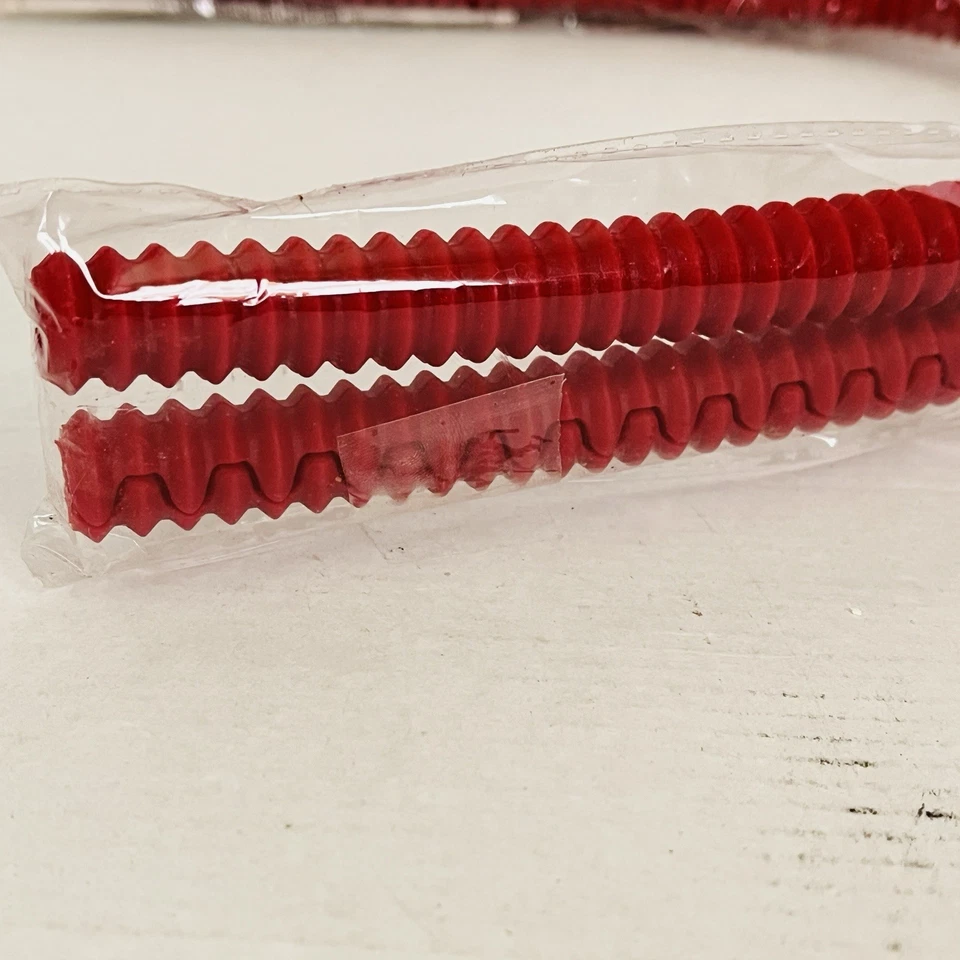 Pampered Chef Silicone Oven Rack Protectors Red 24” long New In original Plastic - Image 4 of 4