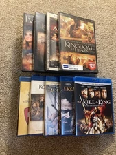 King Arthur / Robinhood /Medieval Knights & War Films 9 DVD / Blu-Ray Lot RARE