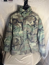 US MILITARY COAT COLD WEATHER MENS Field CARGO JACKET Small with LINER, VINTAGE