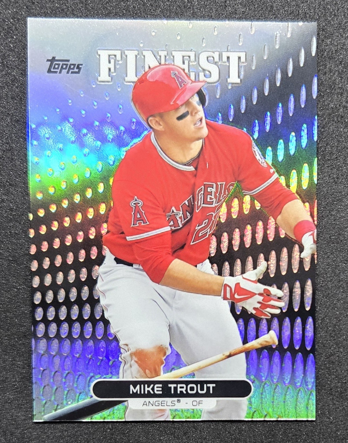 Mike Trout 2013 Topps Finest Refractor Baseball Card #1 ANGELS