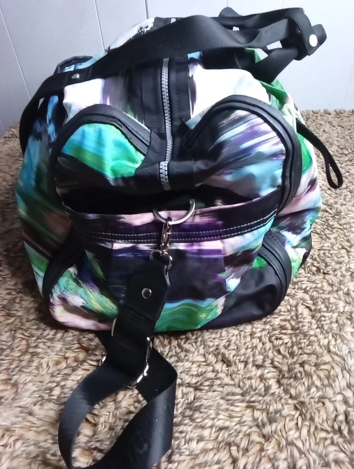 Lululemon Athletica Abstract Dye Multicolor Travel Gym Yoga Duffle Tote Bag 20" - Image 4 of 4