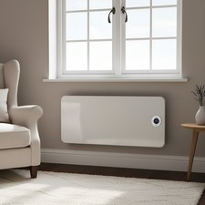 electriq 2000W Smart Wall Mountable Panel Heater with Thermostat and Weekly Time