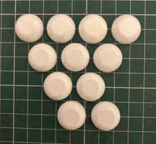 Subbuteo basi bianche pesanti e dischi gialli x 11