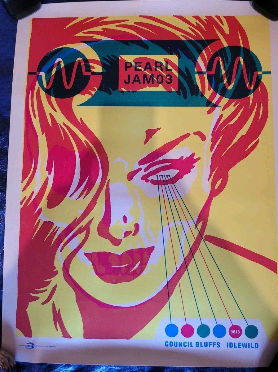 Pearl Jam Poster June 3, 2003 W/ Council Bluffs | eBay
