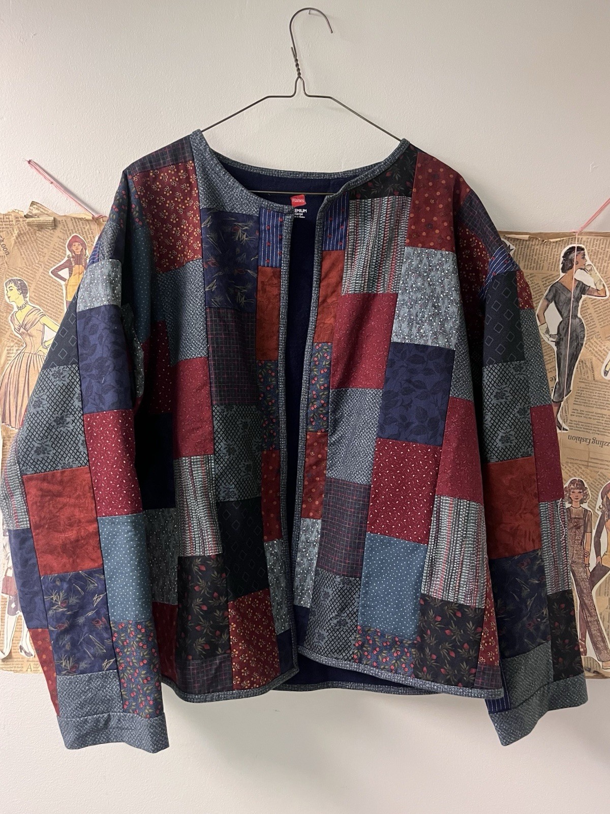 Hanes Premium Patchwork Quilted Lightweight Jacke… - image 2