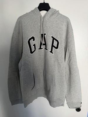 GAP Herren Hoodie Kapuze Grau Gr. L Sweatshirt Baumwolle