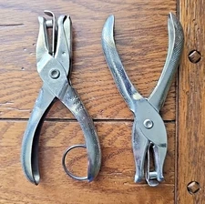 Vintage McGill M.P. Co. Ticket 1/4" Round Hole Punch Made in USA, Marengo ILL +