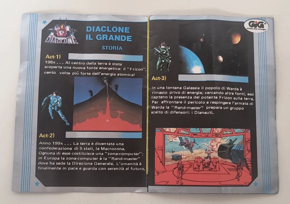 LIBRETTO CATALOGO ORIGINALE DIACLONE IL GRANDE Il Grande Robot-Base GIG TAKARA - Immagine 3 di 4