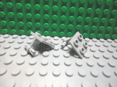 Lego 4 Light Bluish Gray 2x2 brick axle with 2 pins NEW