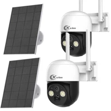 XVIM Wireless Security  Camera System 4MP WiFi Solar Camera Outdoor Battery Cam