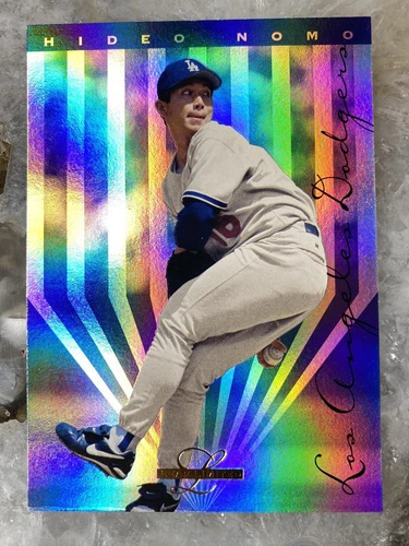 '90s Vintage ** 1995 Leaf Limited #64 Hideo Nomo RC ROOKIE Baseball Card Dodgers