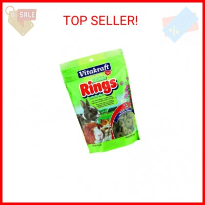 Vitakraft Nibble Rings Small Animal Treats - Crunchy Alfalfa Snack - For Rabbits