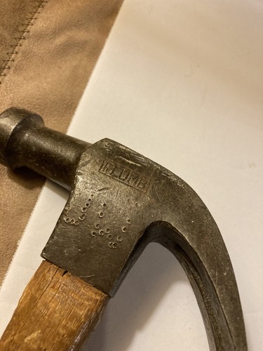Martello Artiglio Plumb Usa Vintage Manico Hickory Originale? Strumento antico - Foto 9 di 11