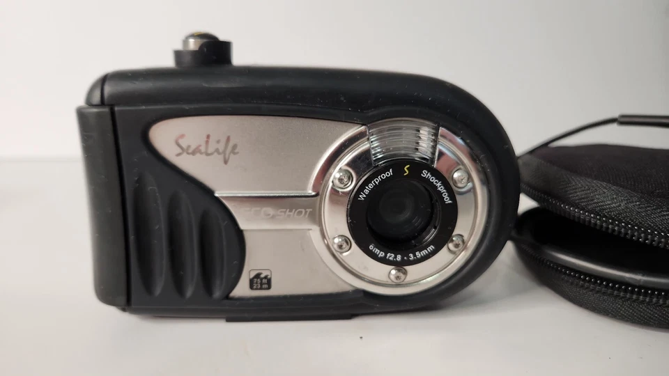 Cámara digital a prueba de agua/golpes Sealife Ecoshot SL321 75 pies funcionando de colección Foto 2 de 4