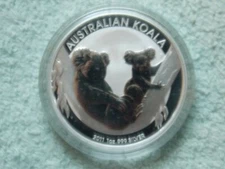 2011 AUSTRALIAN SILVER KOALA 1 OZ BU