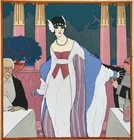 Elegant GEORGES LEPAPE PRINT STENCIL ENGRAVING XX°