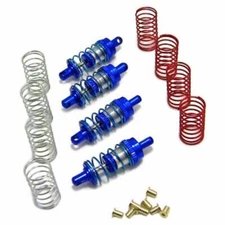Hot Racing MFD32806 Blue Aluminum 32mm Shock Absorber Set: Losi 1/24 Micro 4WD