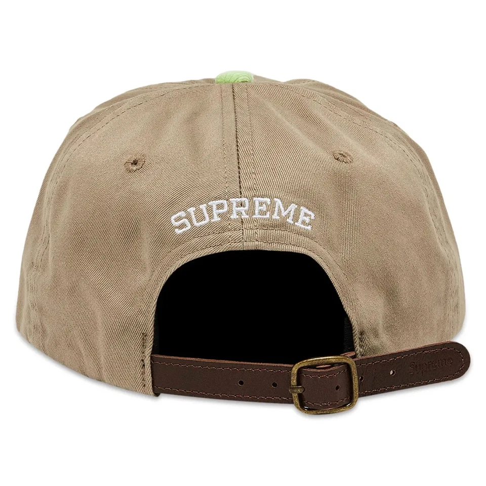 Supreme SS24 S логотип 2-тонный 6-панельный крышка желтовато-коричневый - Изображение 4 из 4