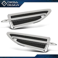 Fit For Ford Escape 13-15 Left + Right Side Fender Chrome Emblem Moulding